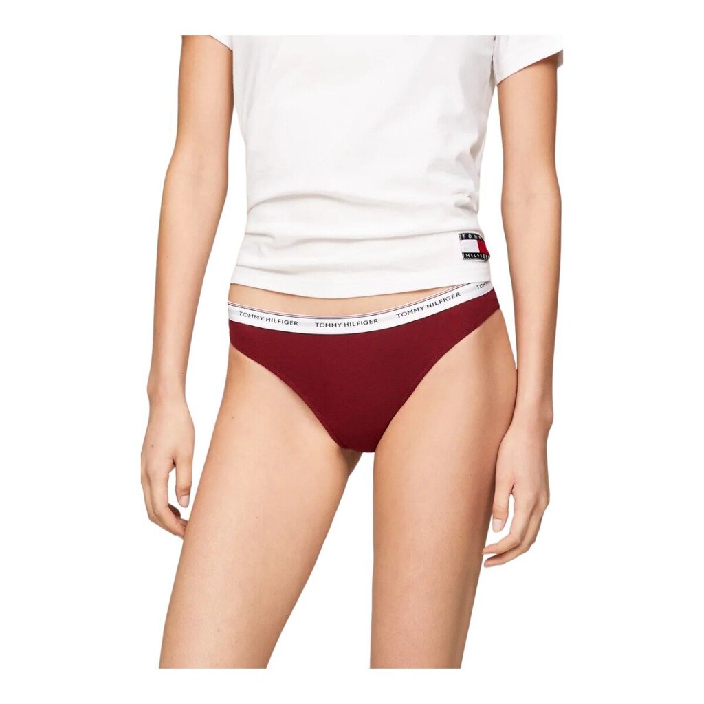 Alushousut TOMMY HILFIGER 3 Pack Thong (Ext Sizes) UW0UW048940R3 hinta ja tiedot | Naisten alushousut | hobbyhall.fi