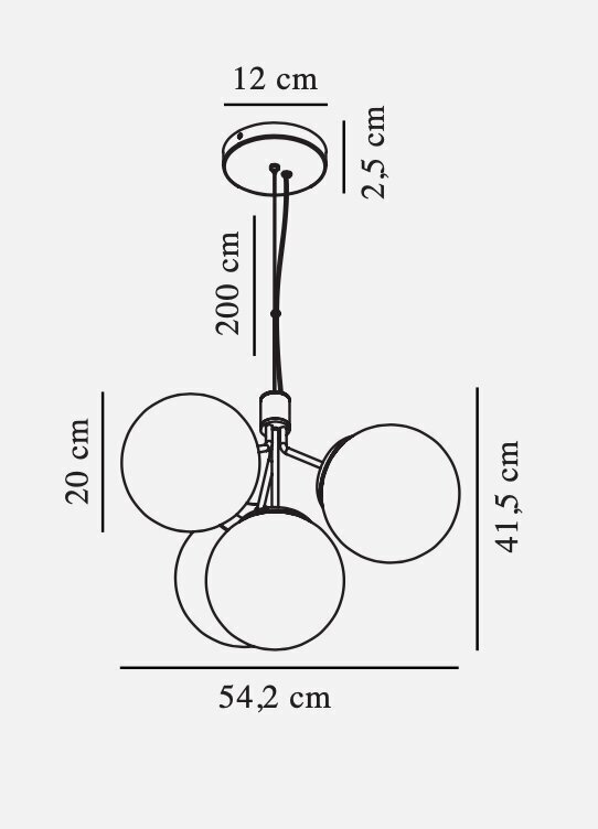 Nordlux Riippuvalaisin Ivona 2112153035 hinta ja tiedot | Riippuvalaisimet | hobbyhall.fi