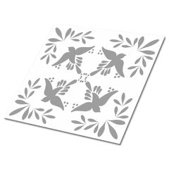 Itsekiinnittyvät Decormat koristelaatat 30x30cm, 9 kpl, linnut hinta ja tiedot | Lattialaatat | hobbyhall.fi