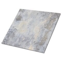 Itsekiinnittyvät Decormat koristelaatat 30x30cm, 9 kpl, vanha betoniseinä hinta ja tiedot | Lattialaatat | hobbyhall.fi