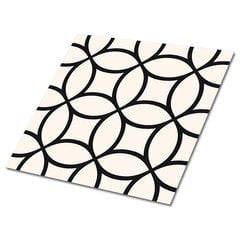 Itsekiinnittyvät Decormat koristelaatat 30x30cm, 9 kpl, geometriset pyörät hinta ja tiedot | Lattialaatat | hobbyhall.fi