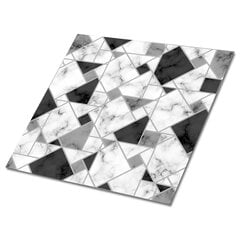 Itsekiinnittyvät Decormat koristelaatat 30x30cm, 9 kpl, geometriset kuviot hinta ja tiedot | Lattialaatat | hobbyhall.fi