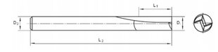 TCT 2P suora puujyrsin 6 x 17 mm x 1/2 tuumaa hinta ja tiedot | Jyrsimet | hobbyhall.fi