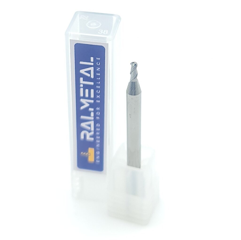 VHM-pallomylly alumiinille Fi2.5 R1.25 x 50 mm (VHM) hinta ja tiedot | Jyrsimet | hobbyhall.fi