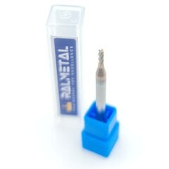 VHM-säteisleikkuri 2 x R0,2 x 4D x 50 mm 55 HRC hinta ja tiedot | Jyrsimet | hobbyhall.fi