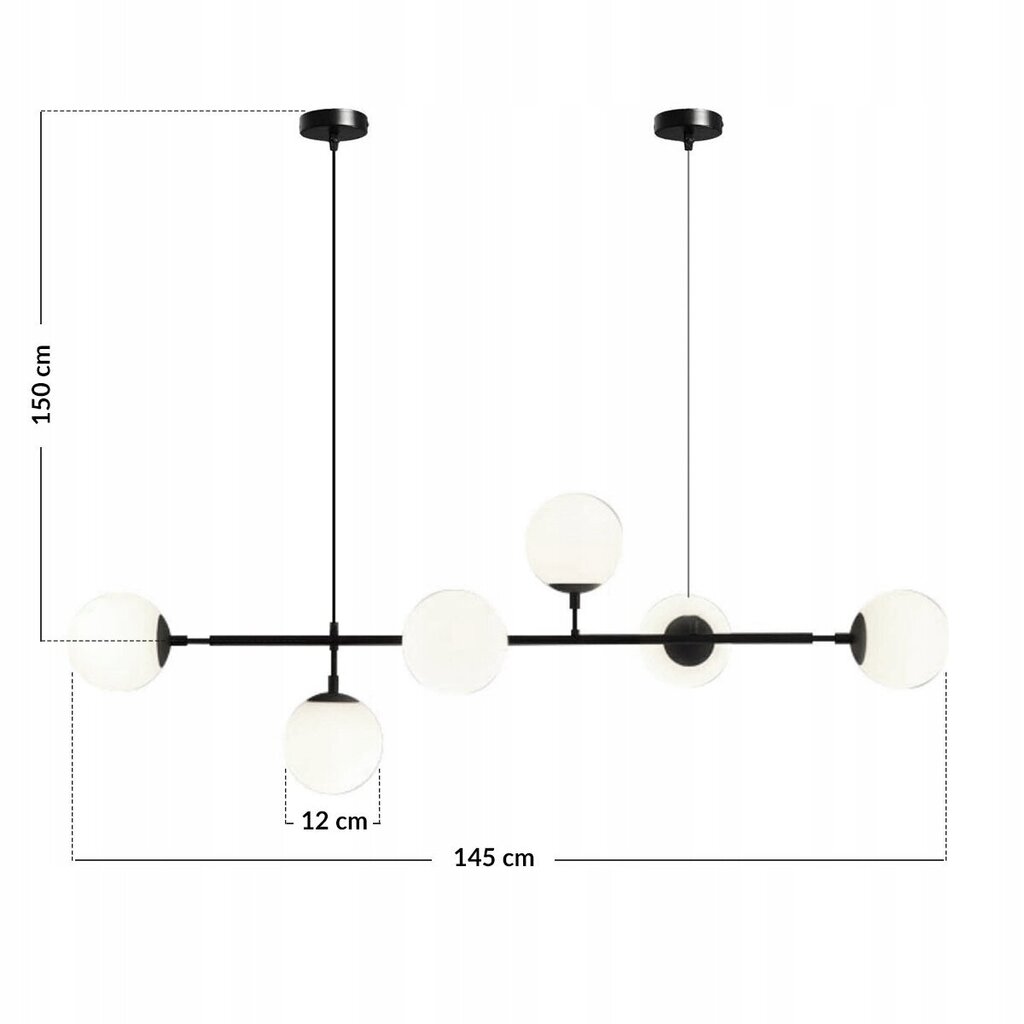 KATTO RIIPUSVALAISIN PALLOT OLOHUONEESEEN + LED-LAMPPUJA hinta ja tiedot | Riippuvalaisimet | hobbyhall.fi