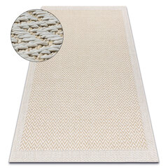 Matto ORIGI 3726 kerma - Zigzag litteä SISAL - nauha hinta ja tiedot | Isot matot | hobbyhall.fi