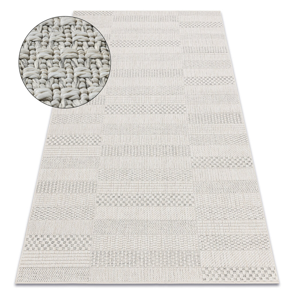 Matto ORIGI 3736 kerma - Levyt litteä SISAL - beige hinta ja tiedot | Isot matot | hobbyhall.fi