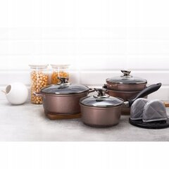 Konighofer Pollo Rose Gold Pot Set 12 kpl hinta ja tiedot | Kattilat ja painekattilat | hobbyhall.fi