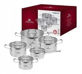 Gerlach Ambiente Pot Set 5 kpl hinta ja tiedot | Kattilat ja painekattilat | hobbyhall.fi