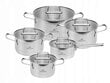 Gerlach Ambiente Pot Set 5 kpl hinta ja tiedot | Kattilat ja painekattilat | hobbyhall.fi