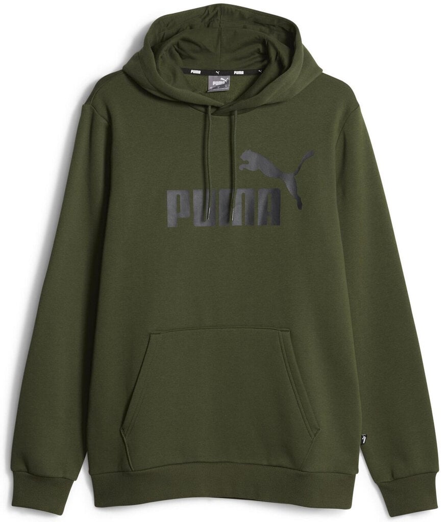 Puma Huppari Ess Big Logo Hoodie Fl Green 586687 31 586687 31/L hinta ja tiedot | Miesten puserot ja hupparit | hobbyhall.fi