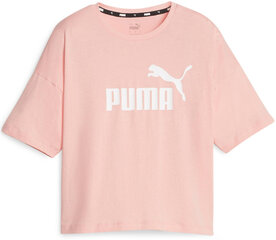 Puma Pusero Ess Cropped Logo Pink 586866 67 586866 67/L hinta ja tiedot | Naisten T-paidat | hobbyhall.fi