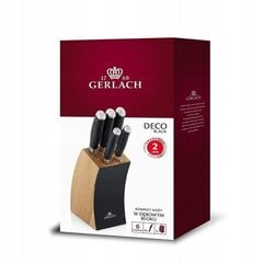 Gerlach Deco Black 5 PCS -veitsisarja jalustalla hinta ja tiedot | Veitset ja tarvikkeet | hobbyhall.fi