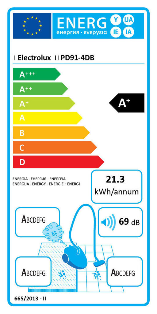 Pölynimuri Electrolux Pure D9 PD91-4DB, harmaa hinta ja tiedot | Pölynimurit | hobbyhall.fi