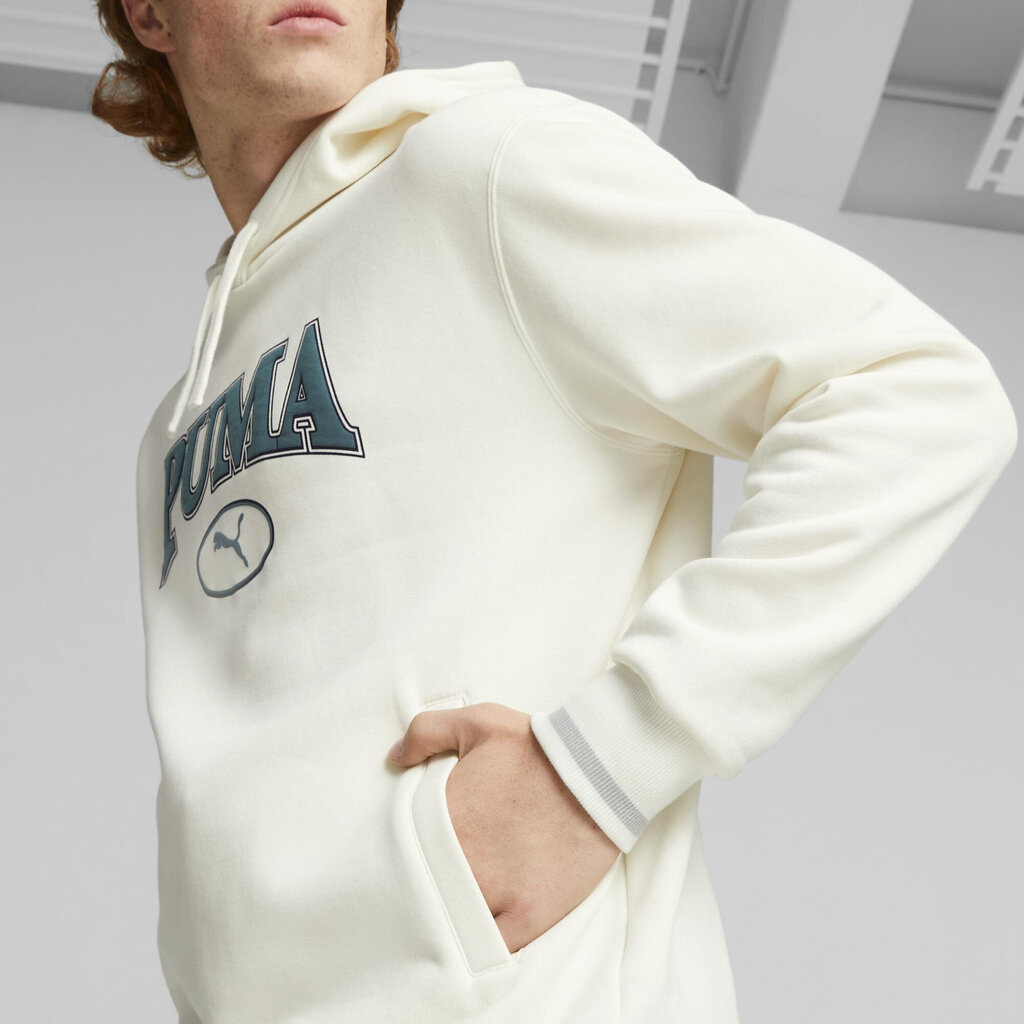 Puma Huppari Squad Hoodie Fl White 676017 65 676017 65/S hinta ja tiedot | Miesten puserot ja hupparit | hobbyhall.fi