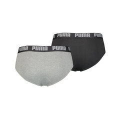 Puma Alusvaatteet Basic Brief Black Grey 889100 19 889100 19/S hinta ja tiedot | Miesten alushousut | hobbyhall.fi