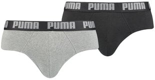 Puma Alusvaatteet Basic Brief Black Grey 889100 19 889100 19/S hinta ja tiedot | Miesten alushousut | hobbyhall.fi