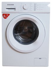Edestä täytettävä pyykinpesukone Schlosser WFM601OU, 6 kg 1000 k/min hinta ja tiedot | Pyykinpesukoneet | hobbyhall.fi