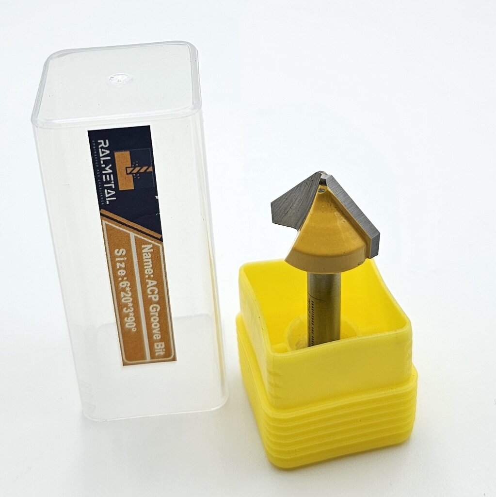 VHM-jyrsin Dibond Alucobondille - 90 ° 6 x 20 mm 6 x 20 mm hinta ja tiedot | Jyrsimet | hobbyhall.fi