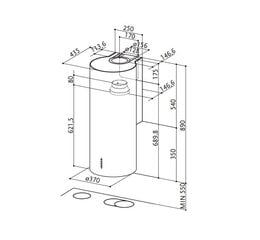 Faber Cylindra Gloss PLUS hinta ja tiedot | Liesituulettimet | hobbyhall.fi