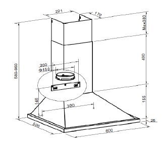 Bomann DU652.1 hinta ja tiedot | Liesituulettimet | hobbyhall.fi