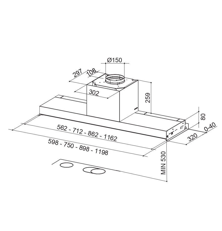 Faber In-Nova Premium X KL A60 hinta ja tiedot | Liesituulettimet | hobbyhall.fi