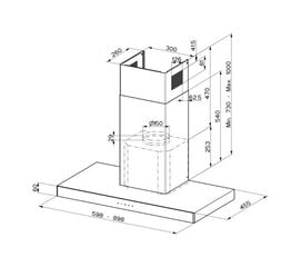 Faber Stilo Glass Smart A60 hinta ja tiedot | Liesituulettimet | hobbyhall.fi