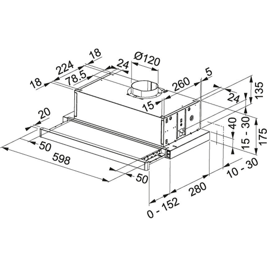 Franke FTC 601 WH GL hinta ja tiedot | Liesituulettimet | hobbyhall.fi