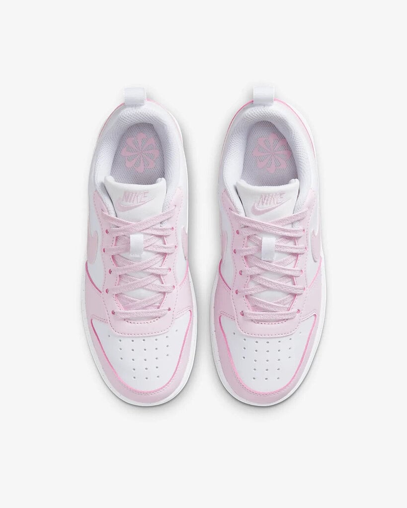 Nike Jalkineet Court Borough Low White Pink DV5456 105 DV5456 105/4 hinta ja tiedot | Naisten urheilu- ja vapaa-ajan kengät | hobbyhall.fi