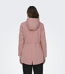 ONL NJT/parka t/vöö 15312869*02, harmaa-vaaleanpunainen 5715508124909 hinta ja tiedot | Naisten ulkoilutakit | hobbyhall.fi