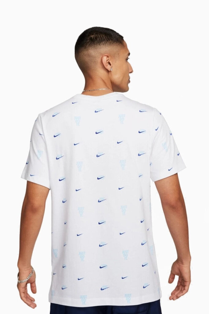 Nike T-Paita Nsw Tee M90 12Mo Aop White FQ8036 100 FQ8036 100/L hinta ja tiedot | Miesten T-paidat | hobbyhall.fi