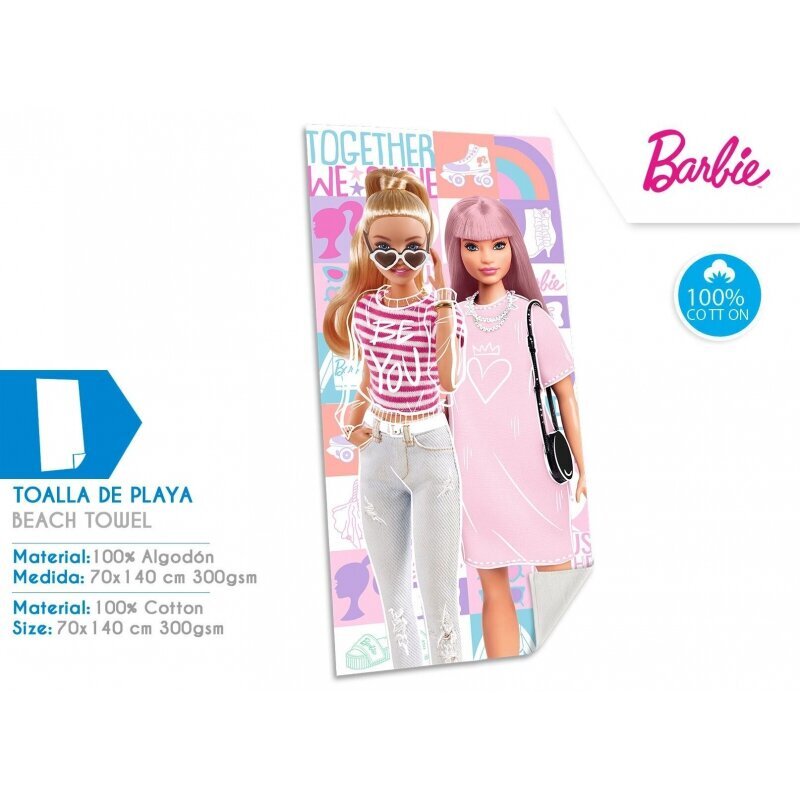 Barbie Together kylpypyyhe, rantapyyhe hinta ja tiedot | Pyyhkeet | hobbyhall.fi