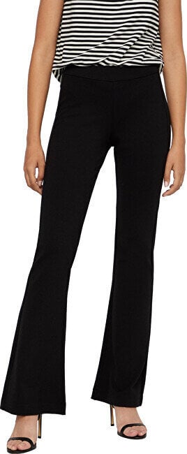 Women's trousers VMKAMMA Flared Fit 10209858 Black hinta ja tiedot | Naisten vapaa-ajan housut | hobbyhall.fi