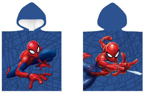 Lasten pyyhe Spiderman Hero Poncho 50x100 cm hinta ja tiedot | Pyyhkeet | hobbyhall.fi