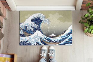 Kynnysmatto Kanagawa Suuri Aalto, 90x60 cm hinta ja tiedot | Ovimatot | hobbyhall.fi