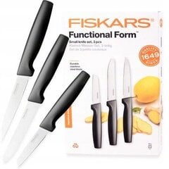 Veitsisarja Fiskars FunctionalForm -laatikossa, 3 kpl. hinta ja tiedot | Veitset ja tarvikkeet | hobbyhall.fi