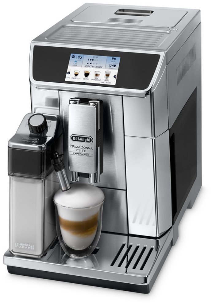 Espressokone DeLonghi ECAM650.85.MS, musta/hopea hinta ja tiedot | Kahvinkeittimet ja kahvikoneet | hobbyhall.fi