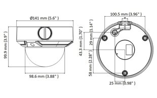 KAMERA IP HiWatch, dome pt. sisustus | ulko, piiri IR 30 m, kärki linssi varifocala 2,8 - 12 mm, 2 Mpx, PoE, SD-korttipaikka, "HWI-D620H-Z2812(C)" (timbru verde 0,8 lei) hinta ja tiedot | Valvontakamerat | hobbyhall.fi