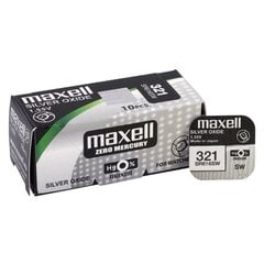 Painikeparisto hopea MAXELL SR-616 SW /321/ 1,55V hinta ja tiedot | Paristot | hobbyhall.fi