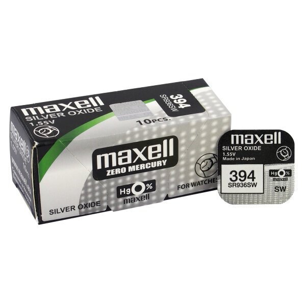 Painikeparisto hopea MAXELL SR-936 SW /AG9/, 394 1,55V hinta ja tiedot | Auton akkulaturit | hobbyhall.fi