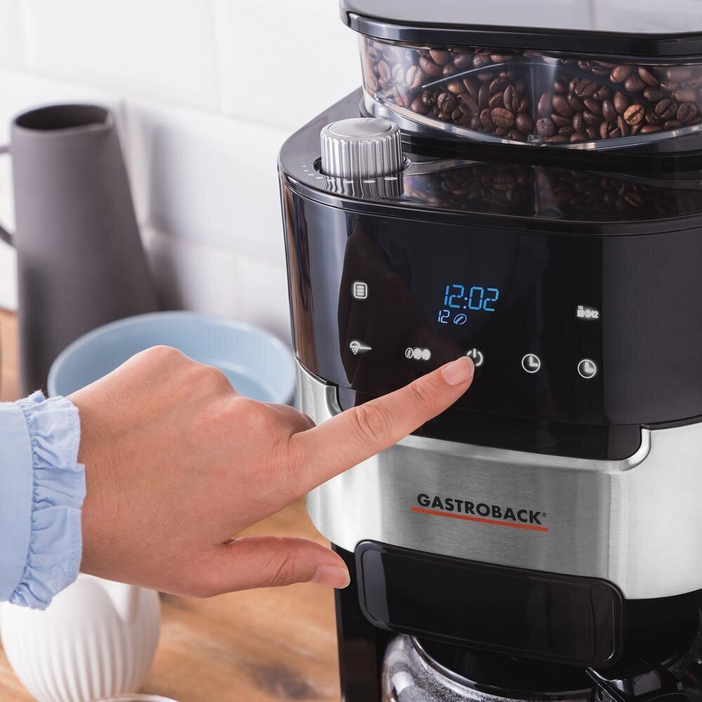 Kahvinkeitin integroidulla myllyllä Gastroback Grind Brew Pro 42711 hinta ja tiedot | Kahvinkeittimet ja kahvikoneet | hobbyhall.fi