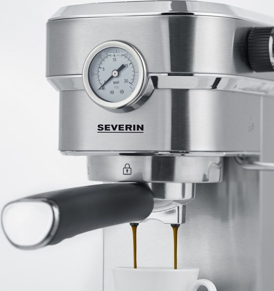 Espressokone Severin Espresa Plus KA5995, hopea hinta ja tiedot | Kahvinkeittimet ja kahvikoneet | hobbyhall.fi