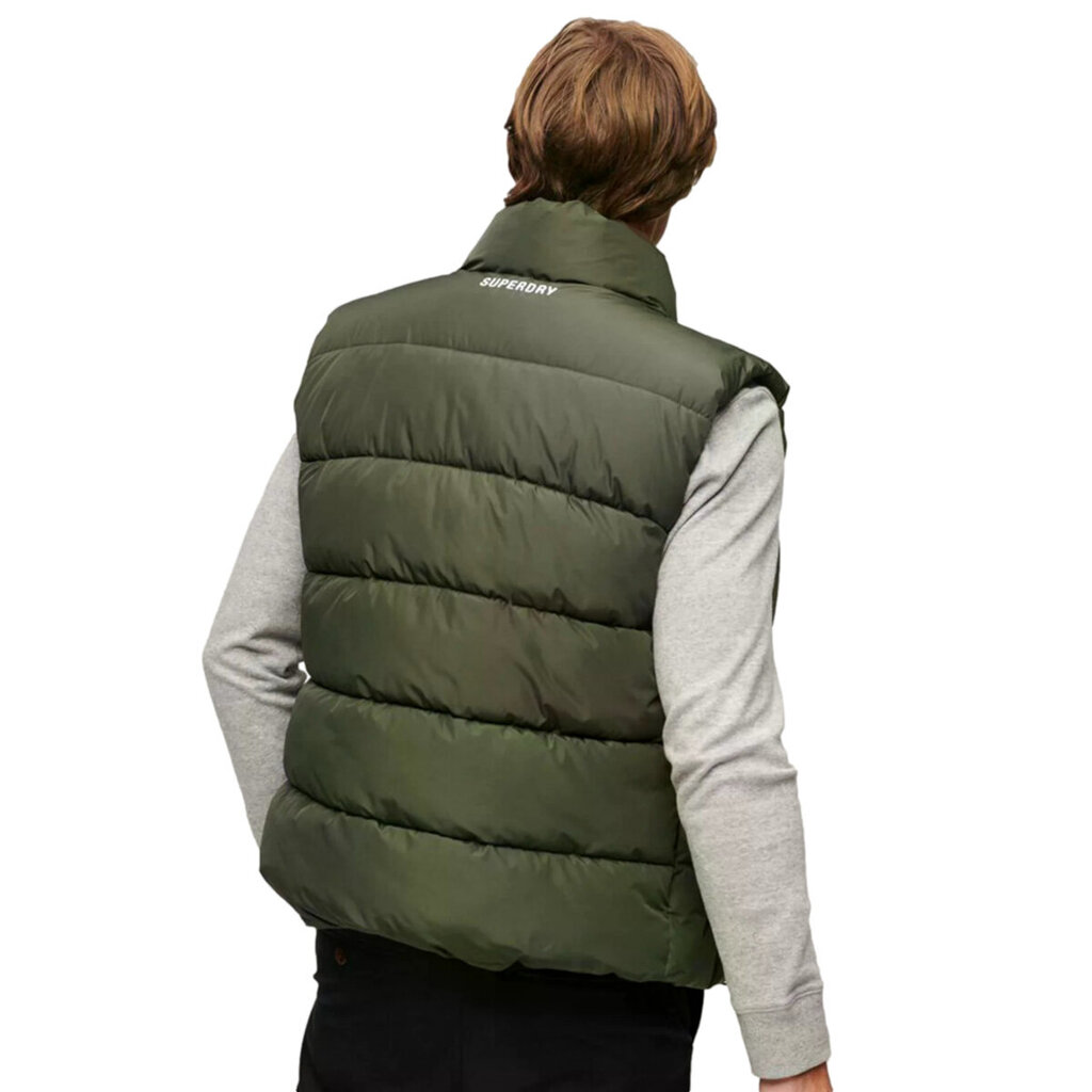 A7-gilet superdry m5011808agul vīriešiem žalioji miehet vihreä M5011808AGUL hinta ja tiedot | Miesten liivit | hobbyhall.fi