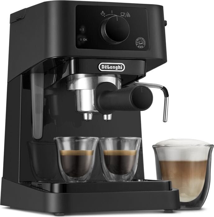 Espressokone DeLonghi EC235.BK Stilosa, musta hinta ja tiedot | Kahvinkeittimet ja kahvikoneet | hobbyhall.fi
