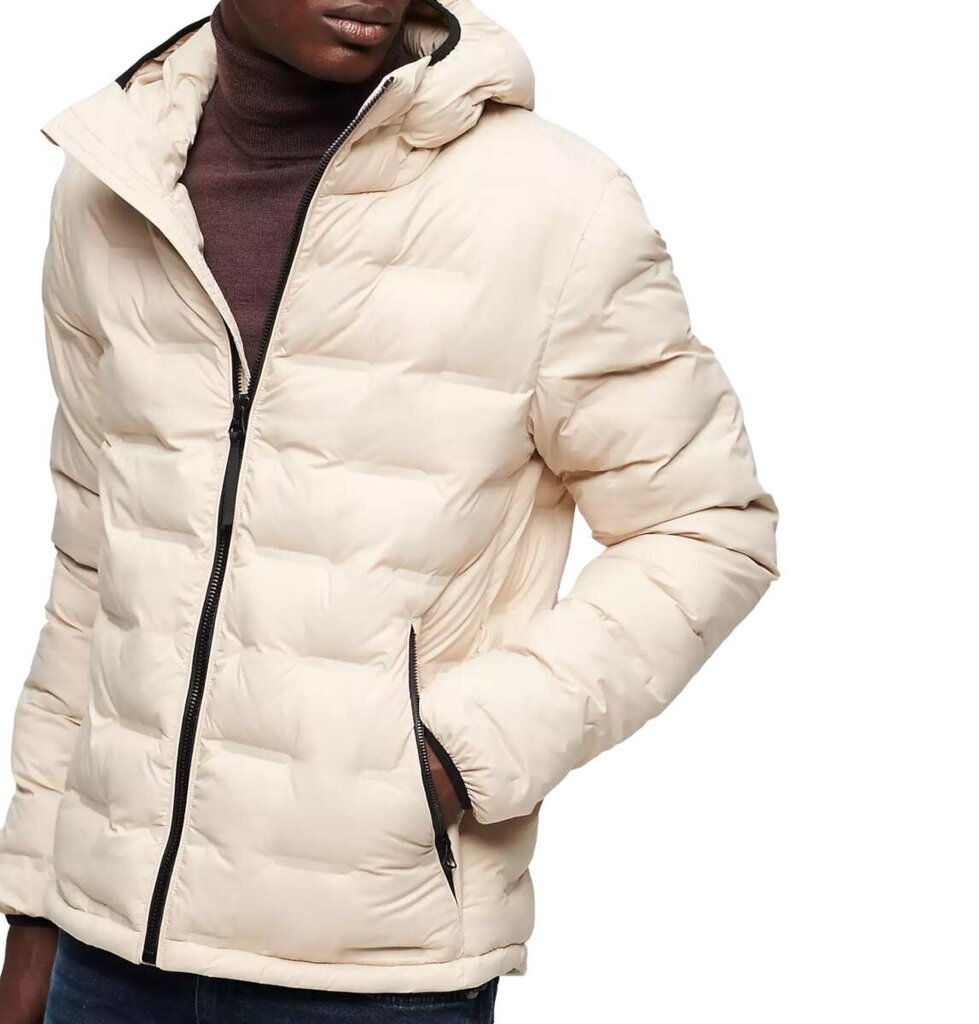 Short quilted puffer coat superdry m5011811a1la vīriešiem smelio spalvos miehet beige M5011811A1LA hinta ja tiedot | Miesten ulkoilutakit | hobbyhall.fi