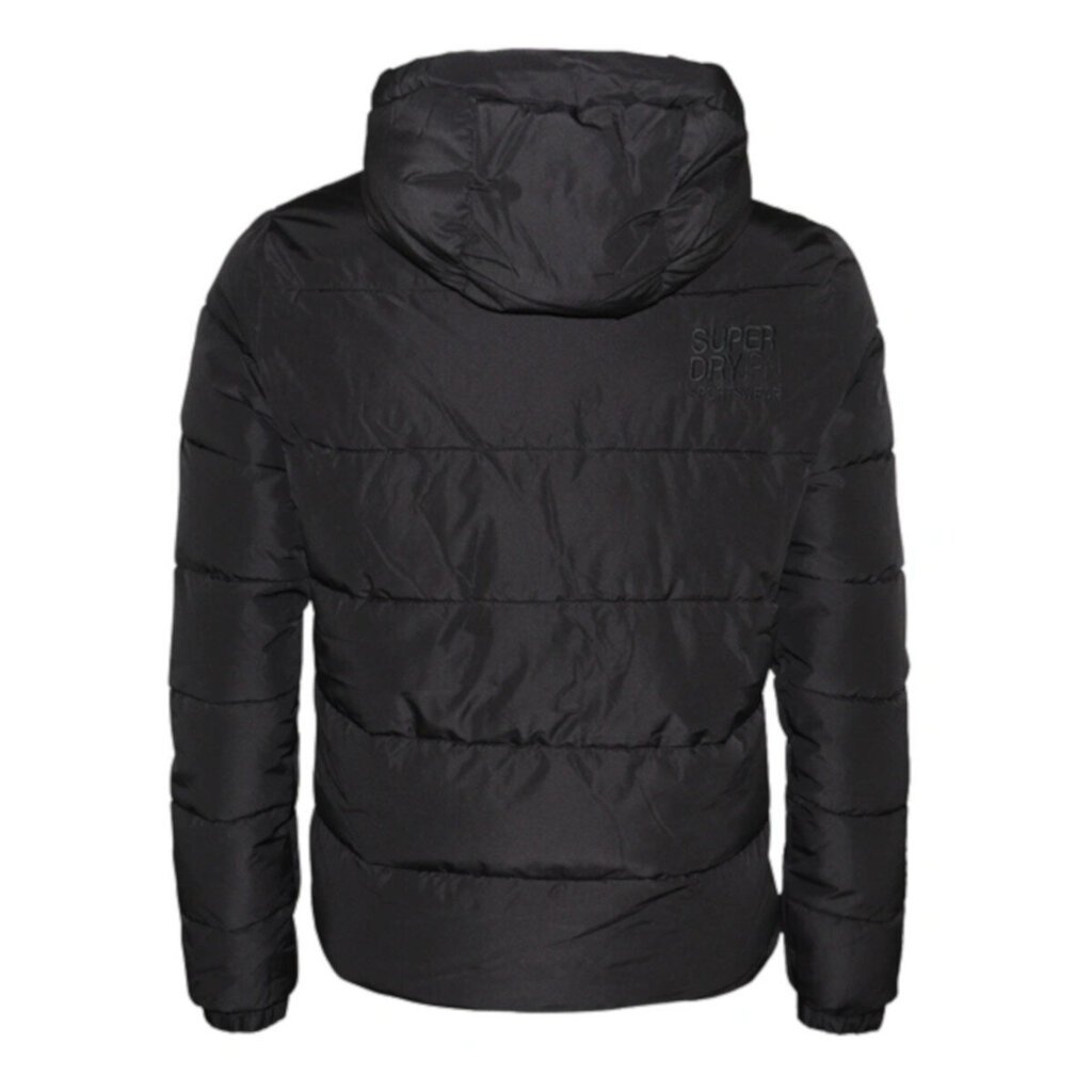 Hooded sports puffer jacket superdry m5011827a02a musta M5011827A02A hinta ja tiedot | Miesten ulkoilutakit | hobbyhall.fi