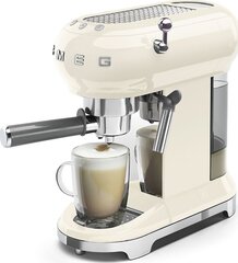 Espresso Kahvinkeitin Smeg, ECF01CREU, 50-luvun tyyli, kermanvärinen hinta ja tiedot | Kahvinkeittimet ja kahvikoneet | hobbyhall.fi