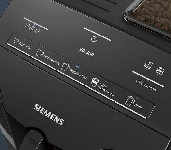 Espressokone Siemens TI351509DE, musta hinta ja tiedot | Kahvinkeittimet ja kahvikoneet | hobbyhall.fi