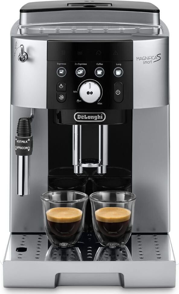 Espressokone DeLonghi ECAM 250.23 SB, mustaa/hopea hinta ja tiedot | Kahvinkeittimet ja kahvikoneet | hobbyhall.fi